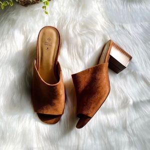 Brown Block Heel Vegan Sandals - Call it Spring